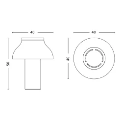PC table lamp | soft black