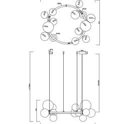 Perlage 11 | satin brass