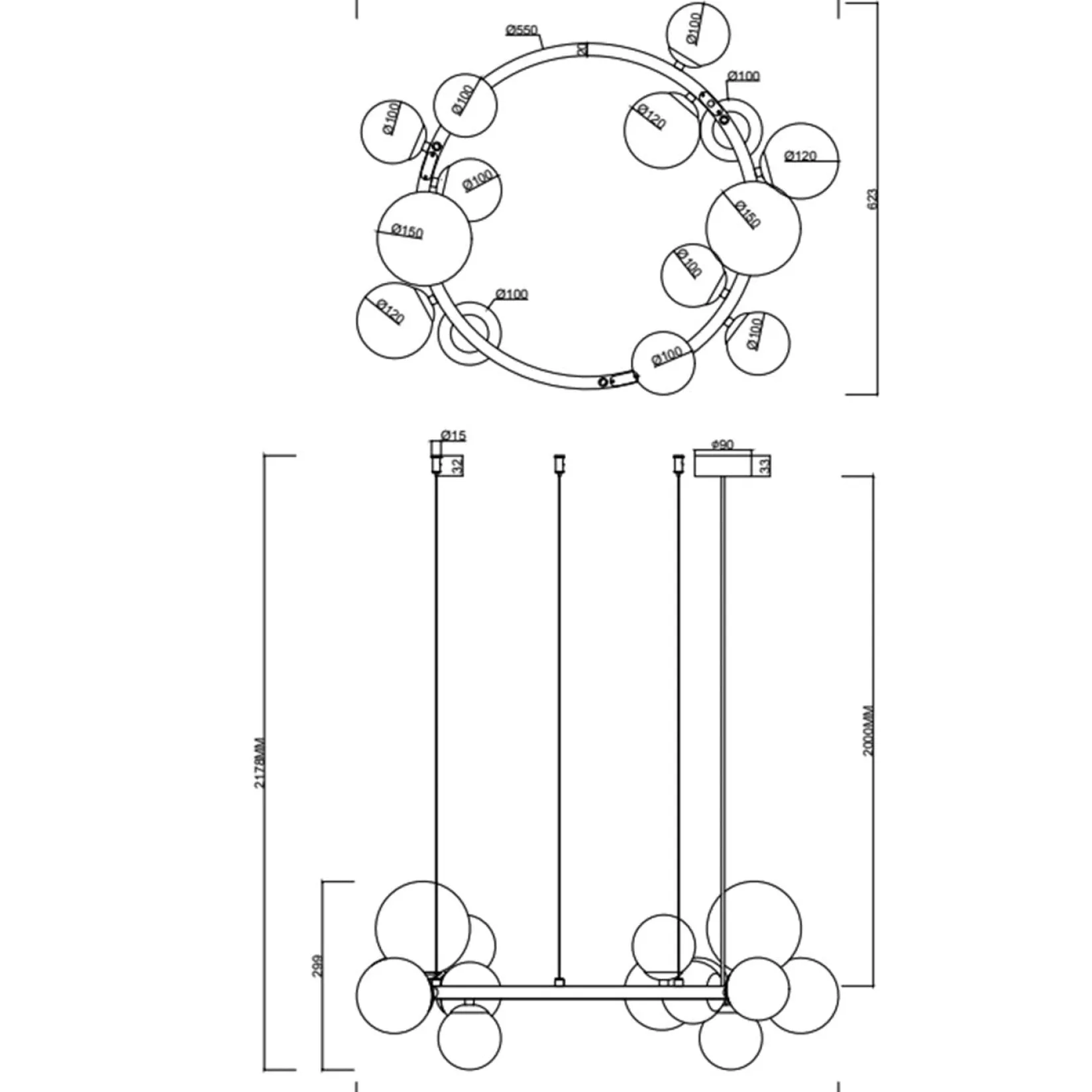 Perlage 11 | satin brass