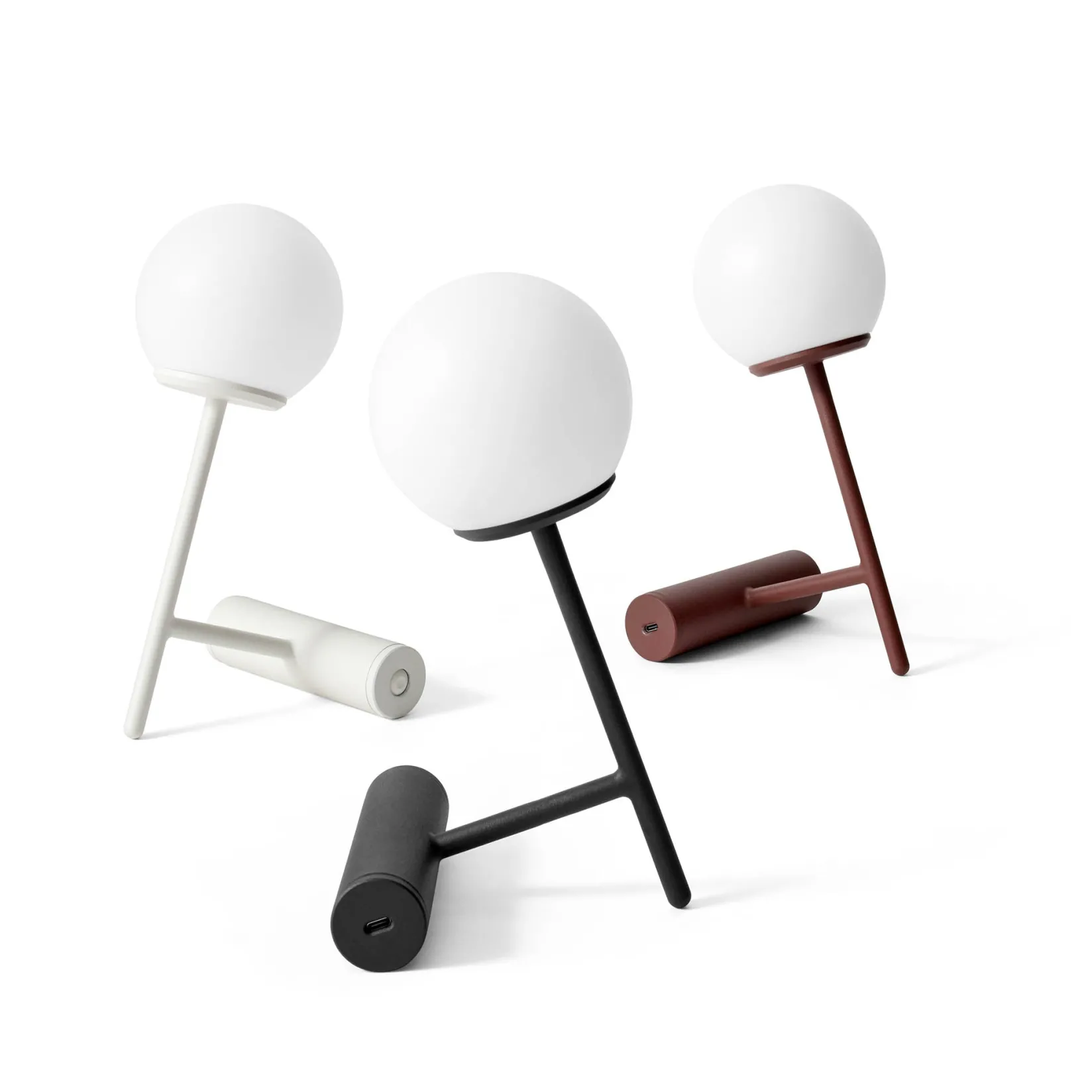 Phare portable table lamp | burned red