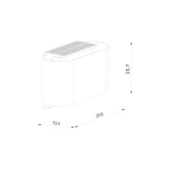 Piola wall solar | white