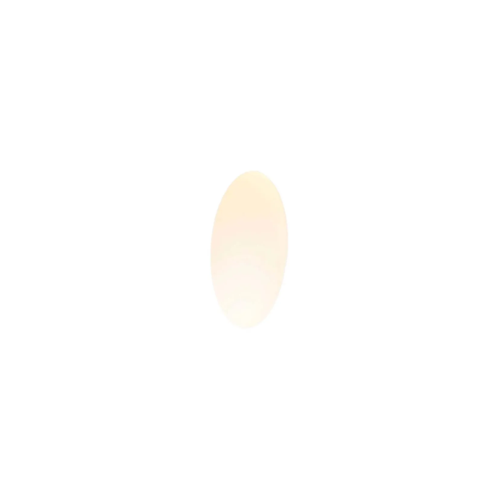 Plas oval recessed | plater white