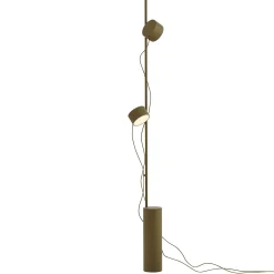 Post floor lamp | brown green