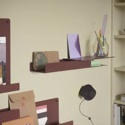 Post wall lamp | brown green