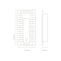 Punt wall recessed trimless IP65 | white