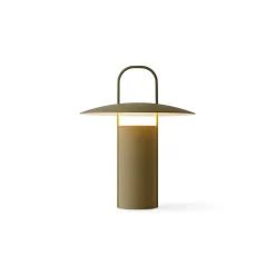 Ray portable table lamp | matte dusty green