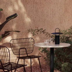 Ray portable table lamp | matte dusty green