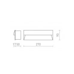 Rep wall recessed IP65 | black
