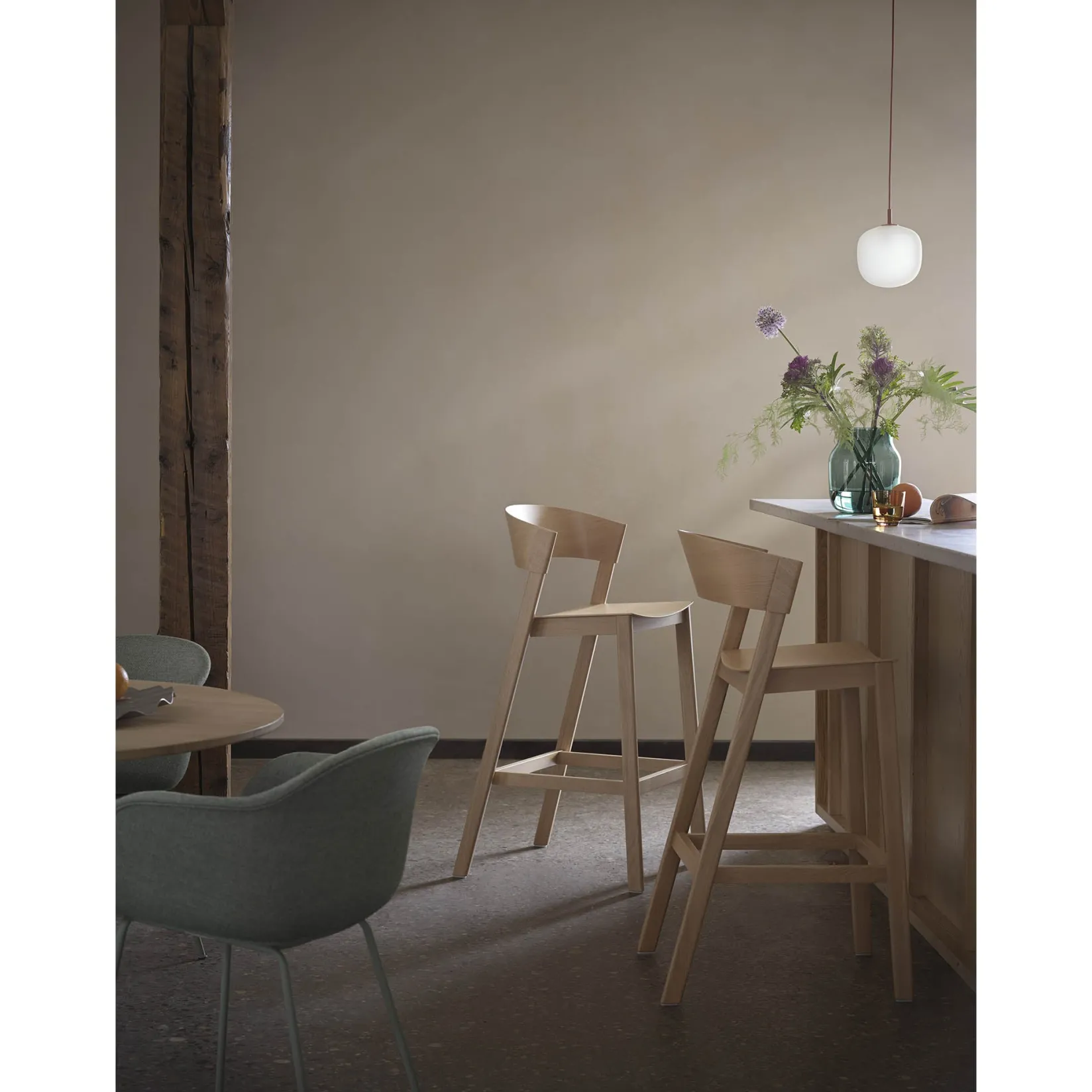 Rime pendant lamp ⌀12-⌀45 | deep red