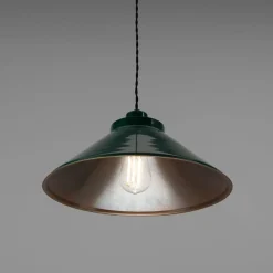 Rio coloured brass pendant 38cm | mint turquoise