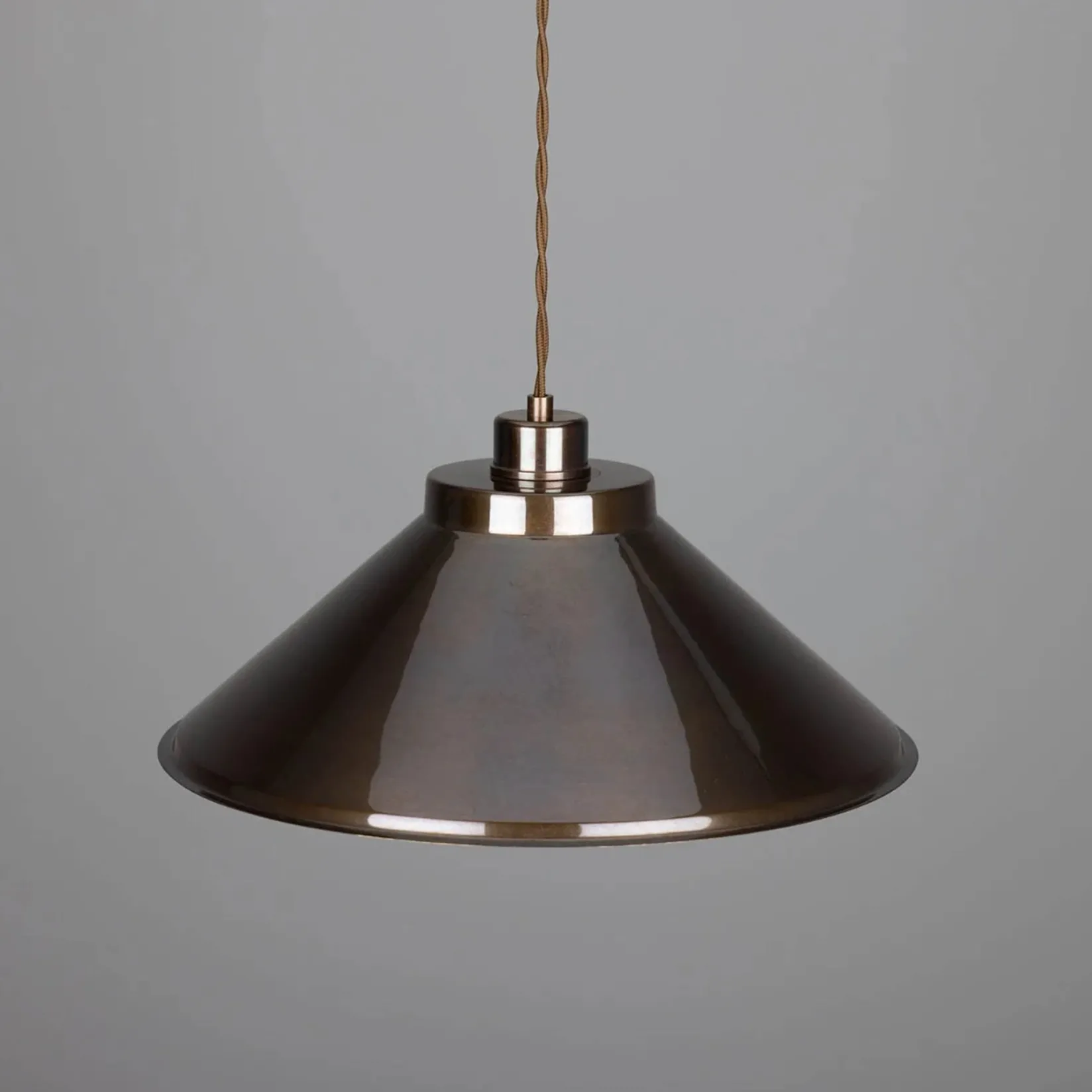 Rio coloured brass pendant 38cm | mint turquoise