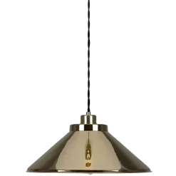 Rio coloured brass pendant 38cm | vanilla cream