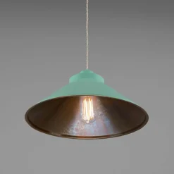Rio coloured brass pendant 38cm | sapphire blue