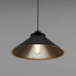 Rio coloured brass pendant 38cm | sapphire blue