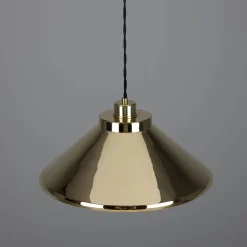 Rio coloured brass pendant 38cm | sapphire blue