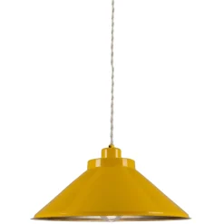 Rio coloured brass pendant 38cm | powder-coated orange