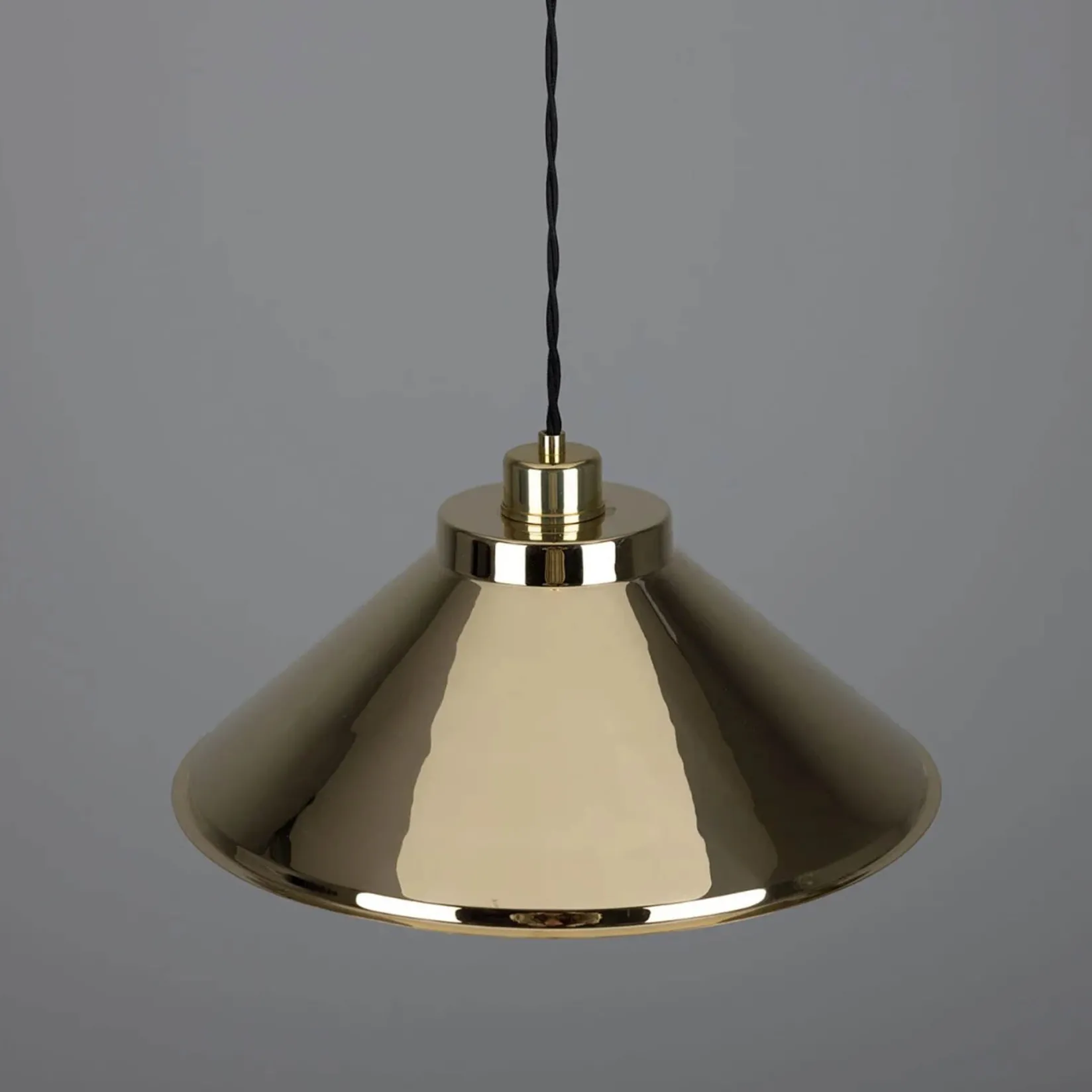 Rio vintage pendant 38cm | satin brass