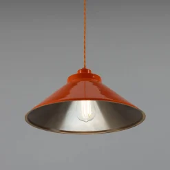 Rio vintage pendant 38cm | satin brass