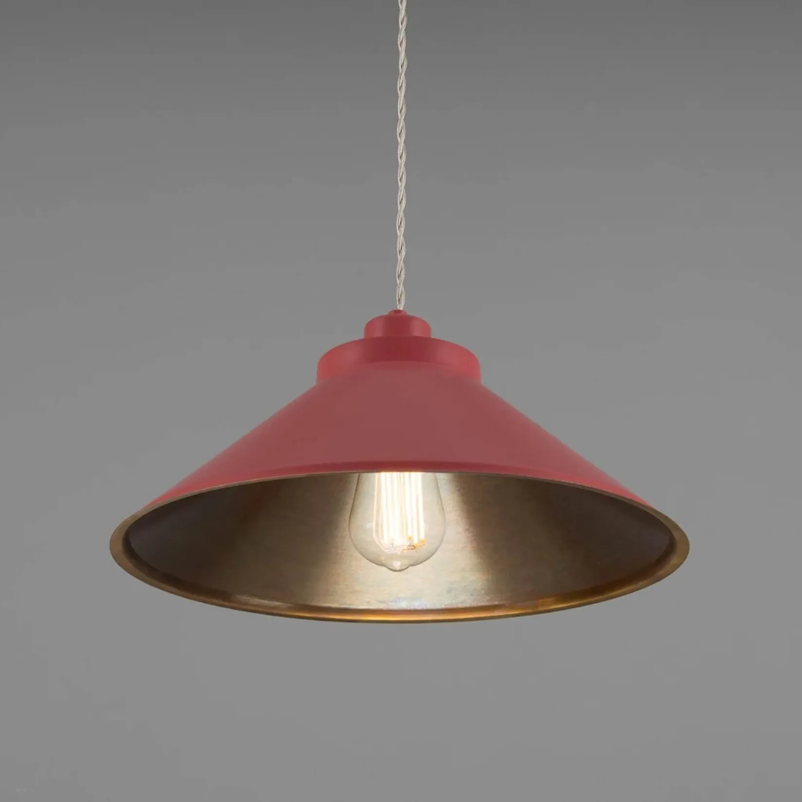 Rio vintage pendant 38cm | satin brass