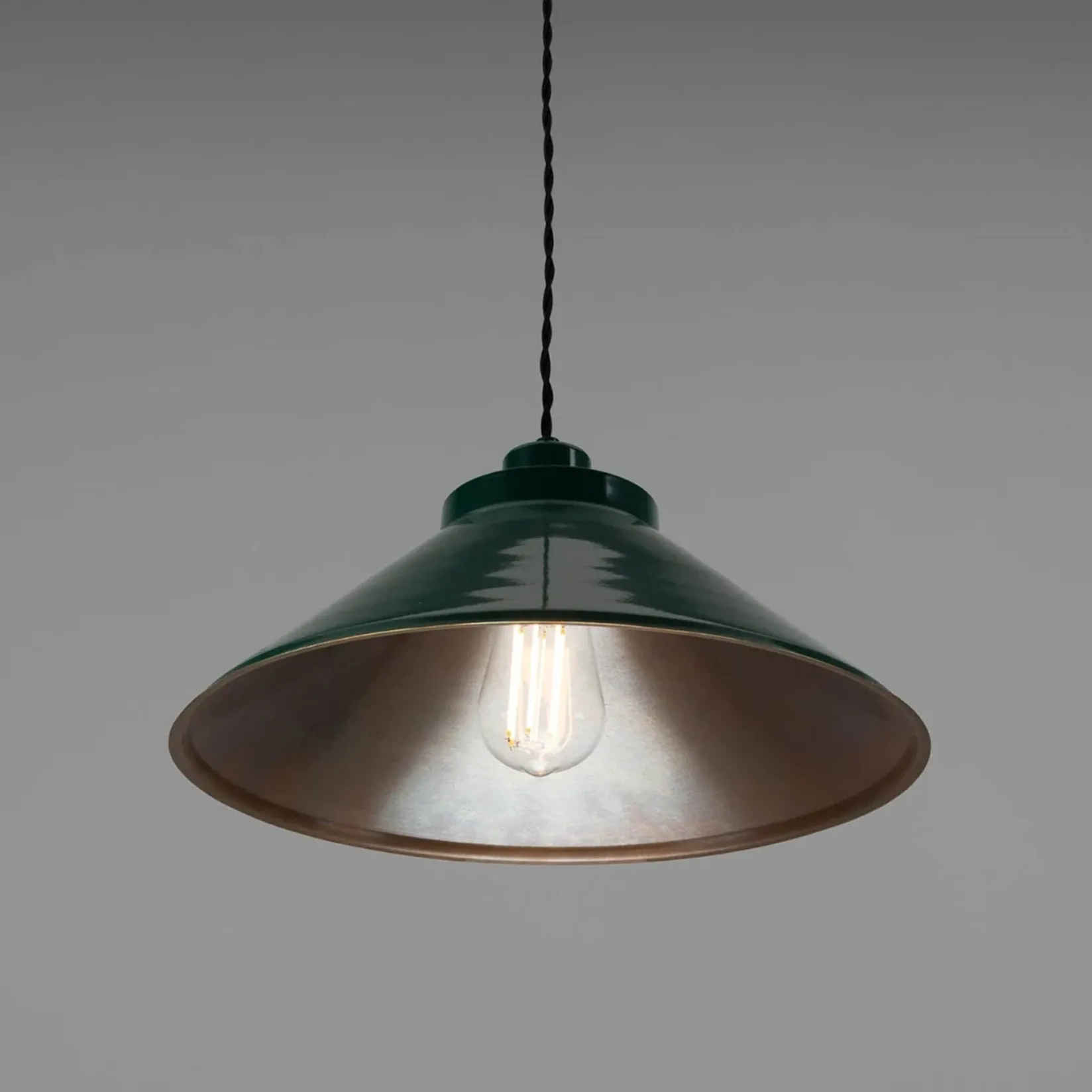 Rio vintage pendant 38cm | satin brass