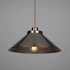 Rio vintage pendant 38cm | satin brass