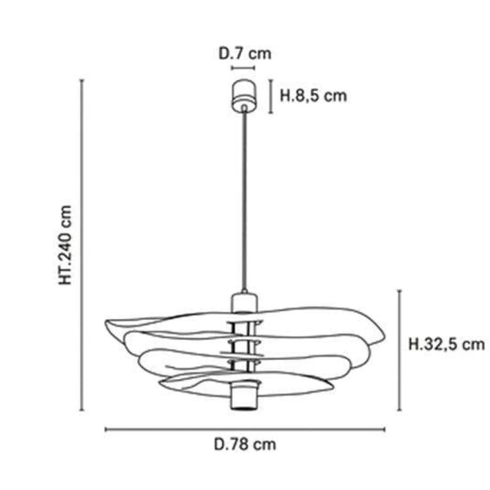 Rivage pendant | 4L 78 linen