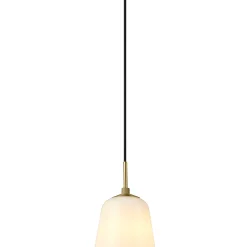 Room 49 pendant ⌀15-30 | opal white and antique brass