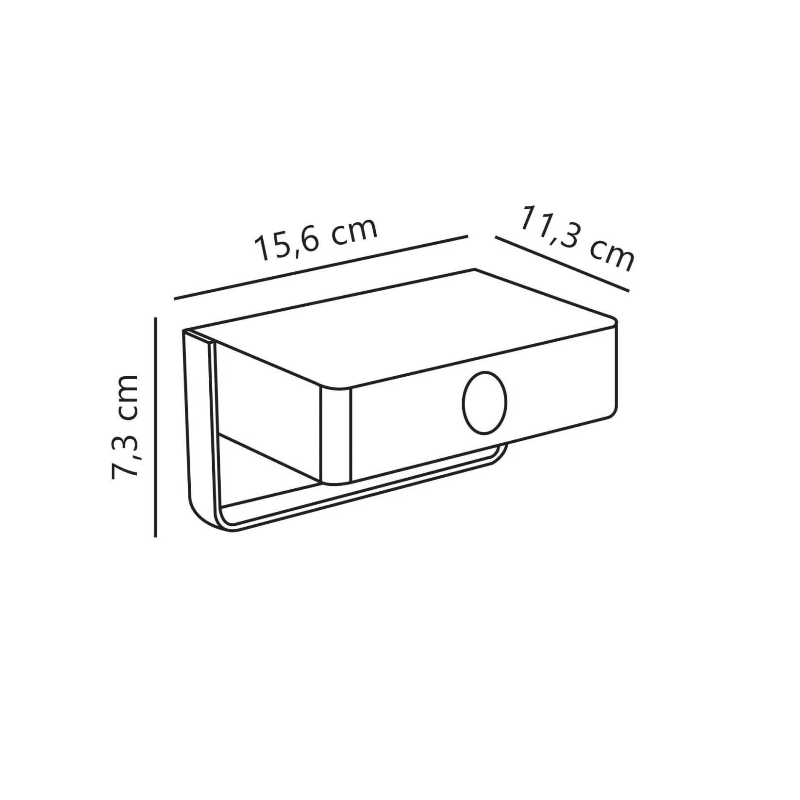 Saulio wall solar | black