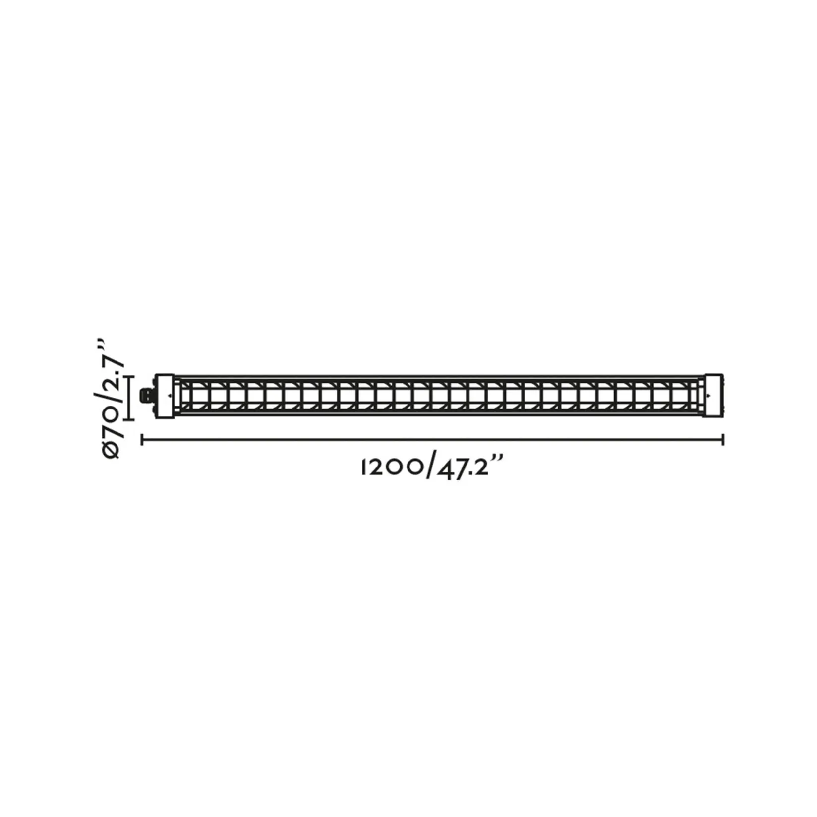Scuba louver 1200 ceiling | black