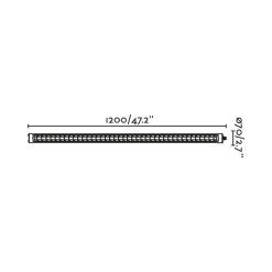Scuba louver wall 600-1200 | black