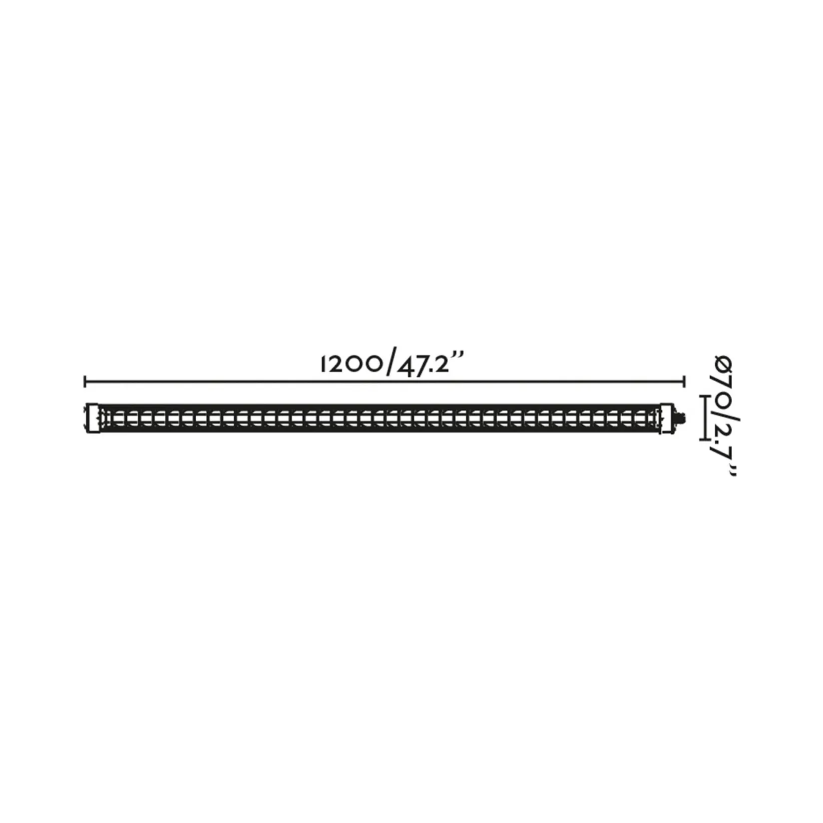 Scuba louver wall 600-1200 | black