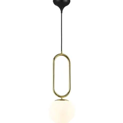 Shapes 27 | opal white brass