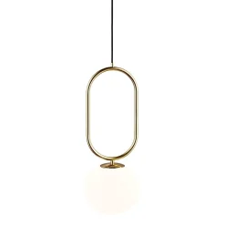 Shapes 27 | opal white brass
