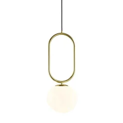 Shapes 27 | opal white brass