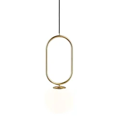 Shapes 22 | opal white brass