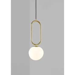 Shapes 22 | opal white brass
