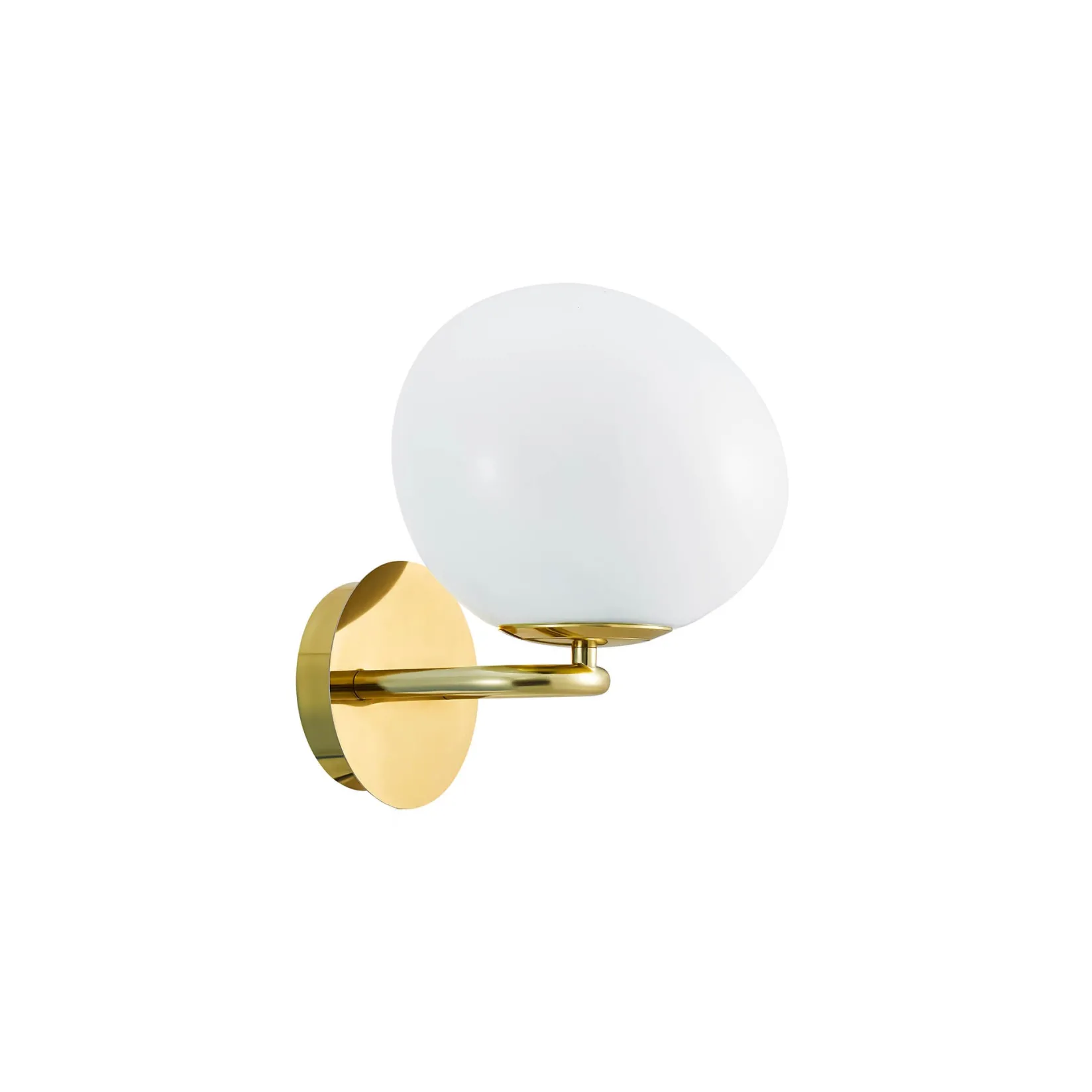 Shapes wall | opal white brass