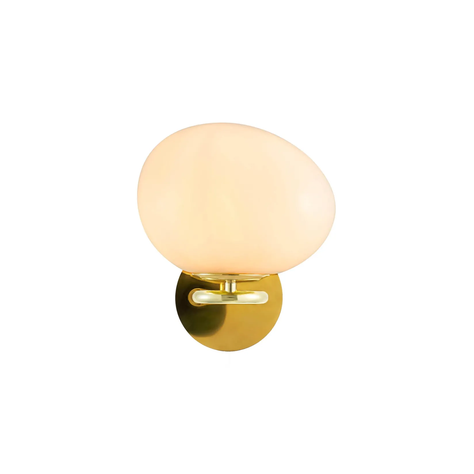 Shapes wall | opal white brass