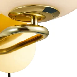 Shapes wall | opal white brass