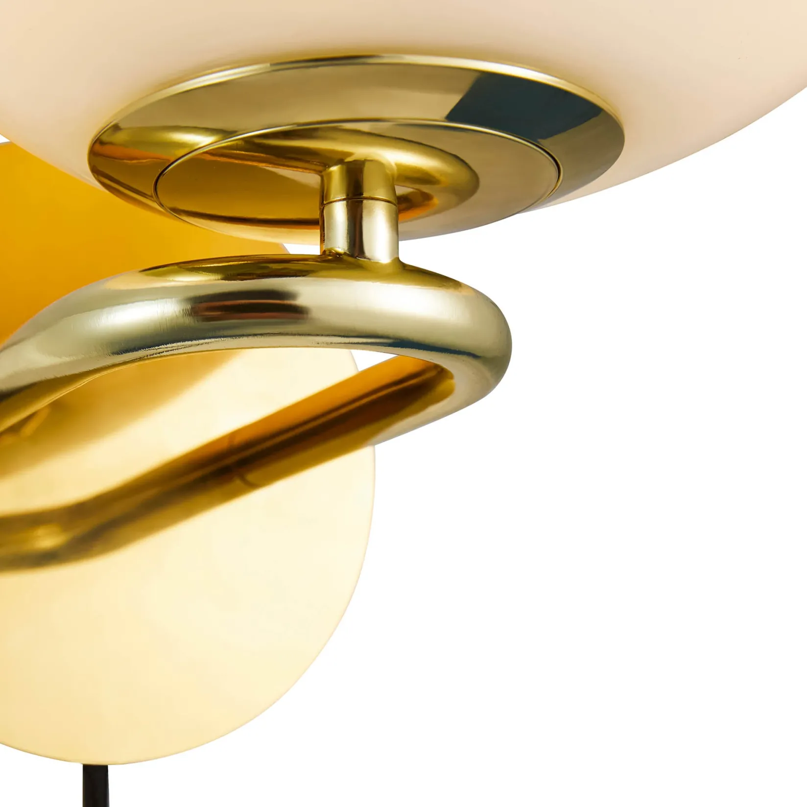 Shapes wall | opal white brass