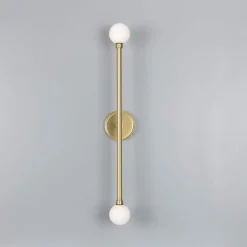 Silverton double wall IP44 | satin brass