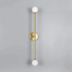 Silverton double wall IP44 | satin brass