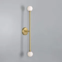Silverton double wall IP44 | satin brass