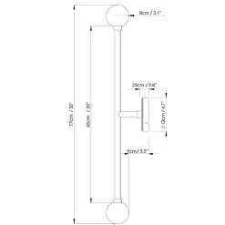Silverton double wall IP44 | satin brass