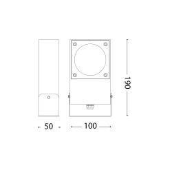 Sirio projector IP65 | black