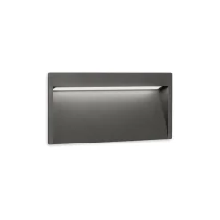 Slim outdoor wall IP65 | textured oxidon