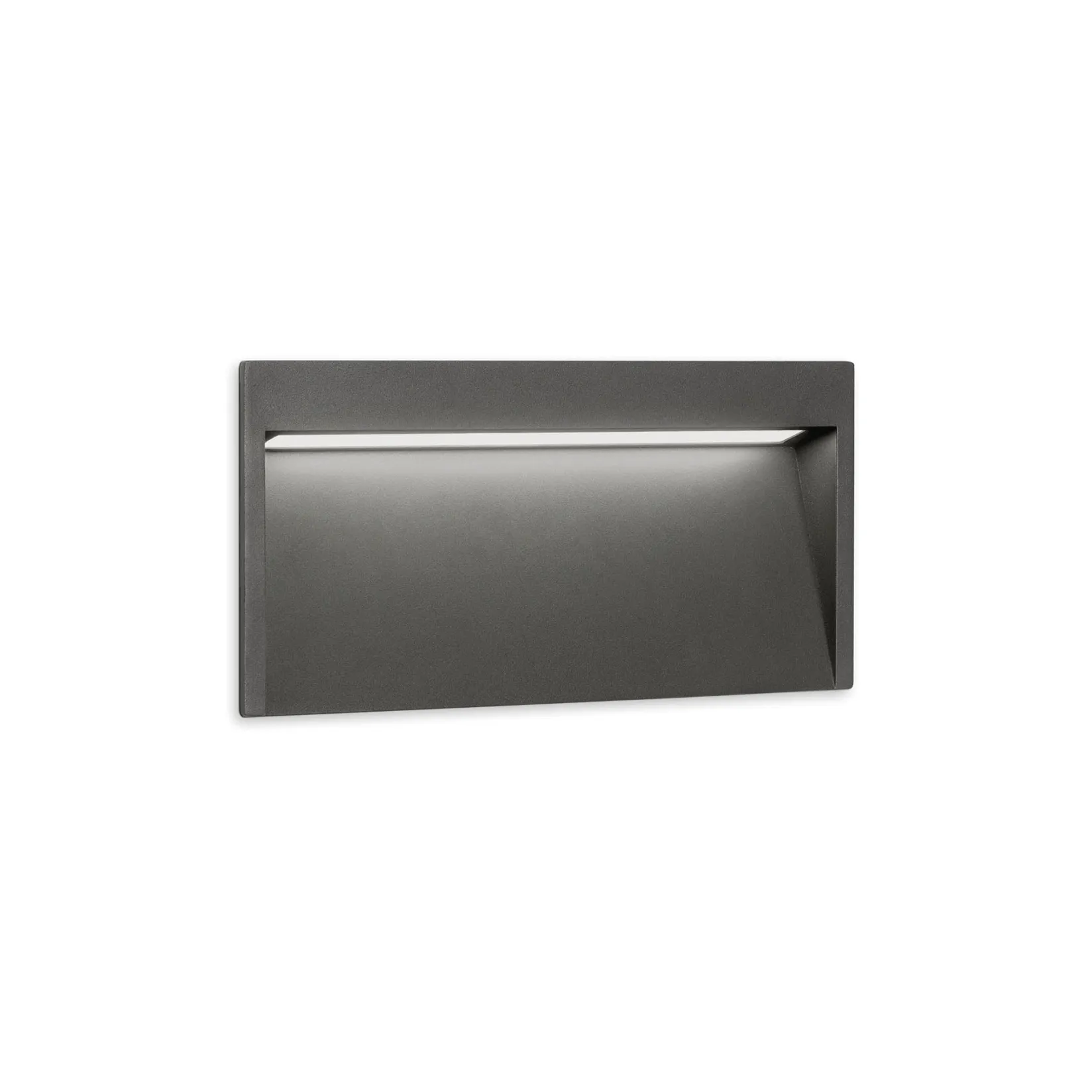 Slim outdoor wall IP65 | textured grey