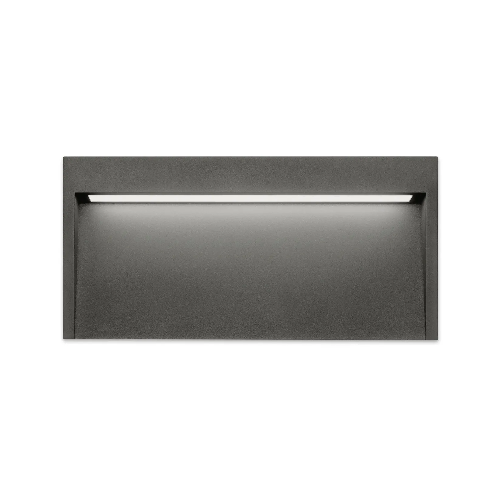 Slim outdoor wall IP65 | textured grey