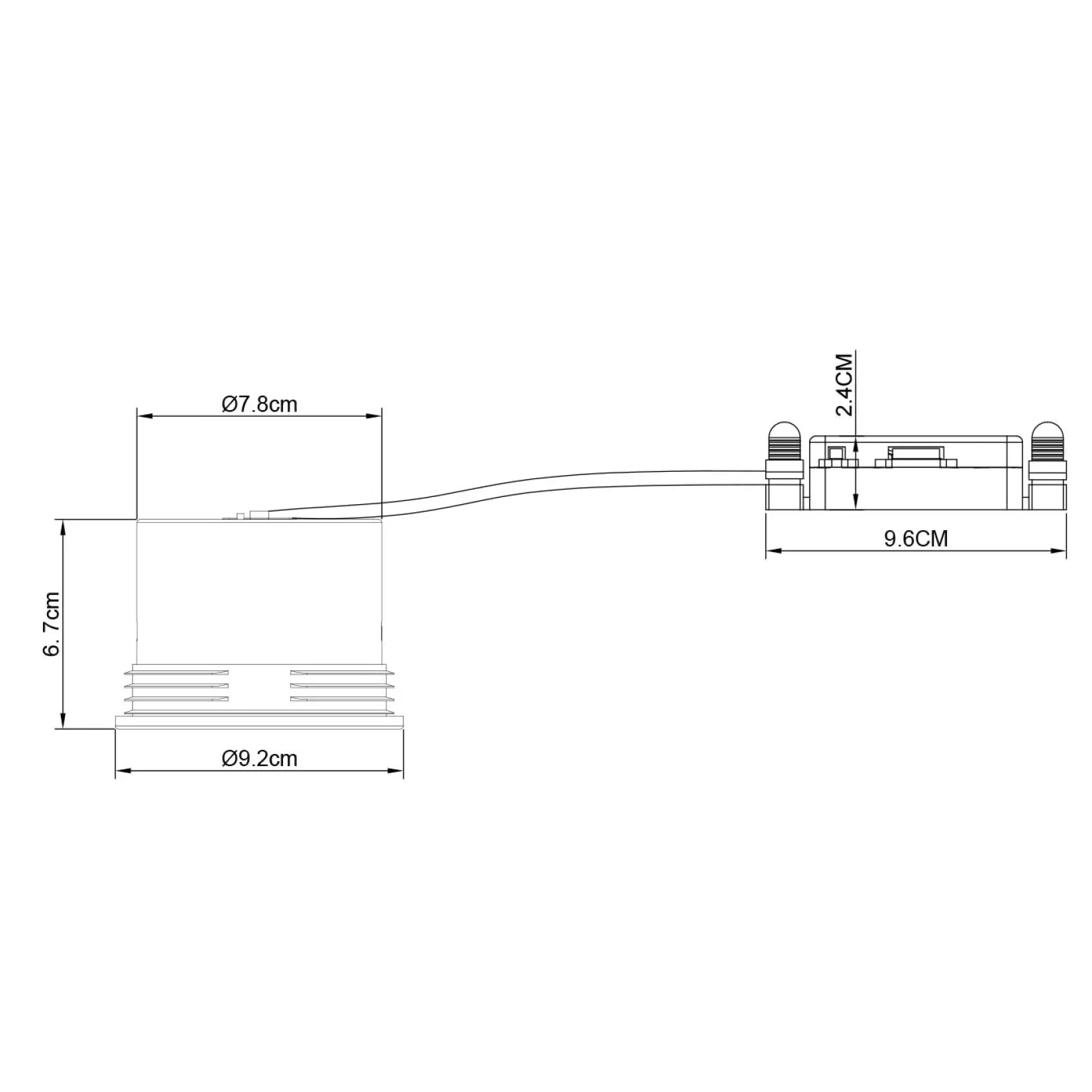 Sorina dir recessed | white