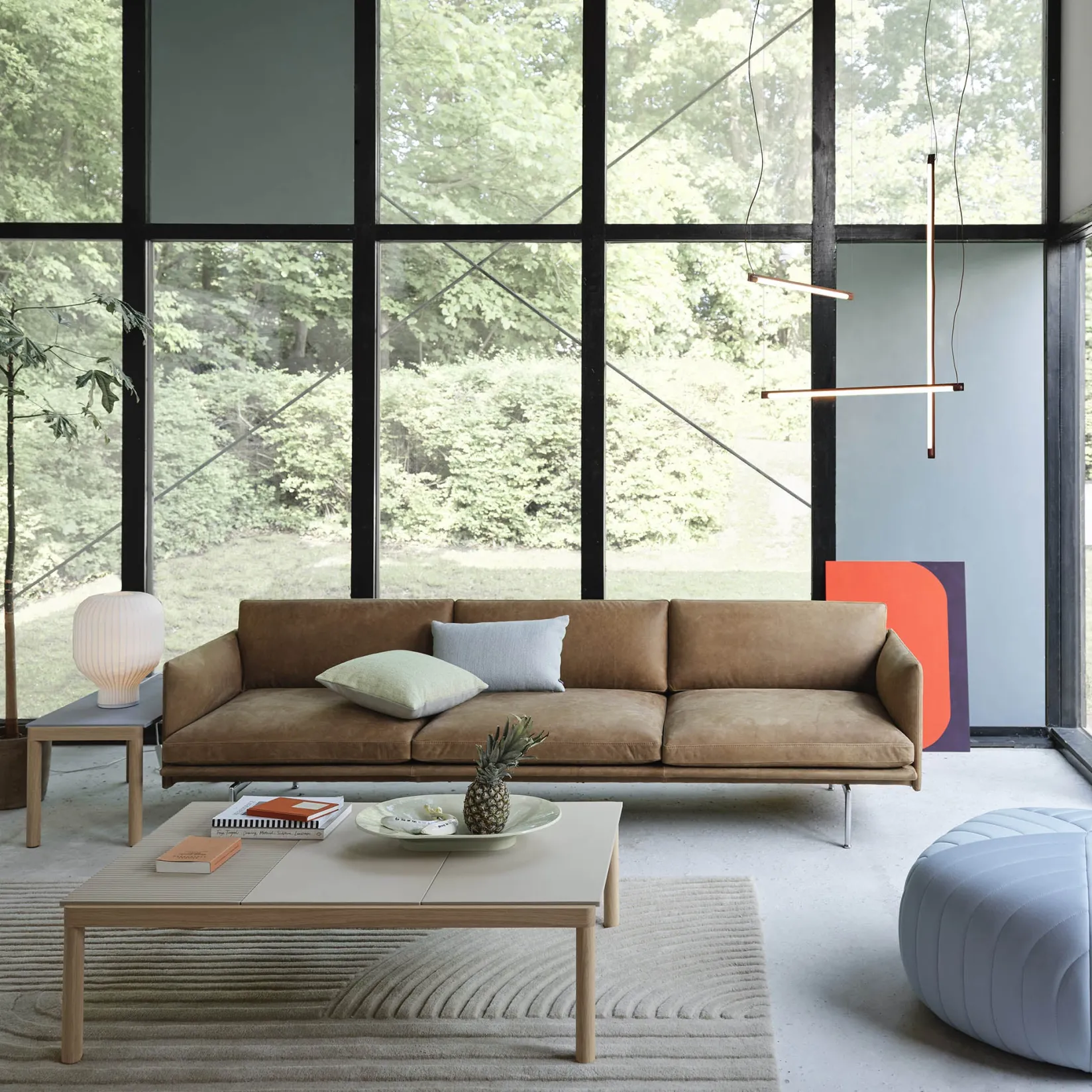 Strand table ⌀29-40 | cocoon white